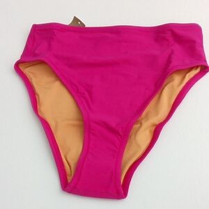 J Crew Fuchsia‎ Pink Women's Hallie Bikini Bottom Swimwear New With Tags